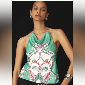 Significant other Halter tie back scarf shirt